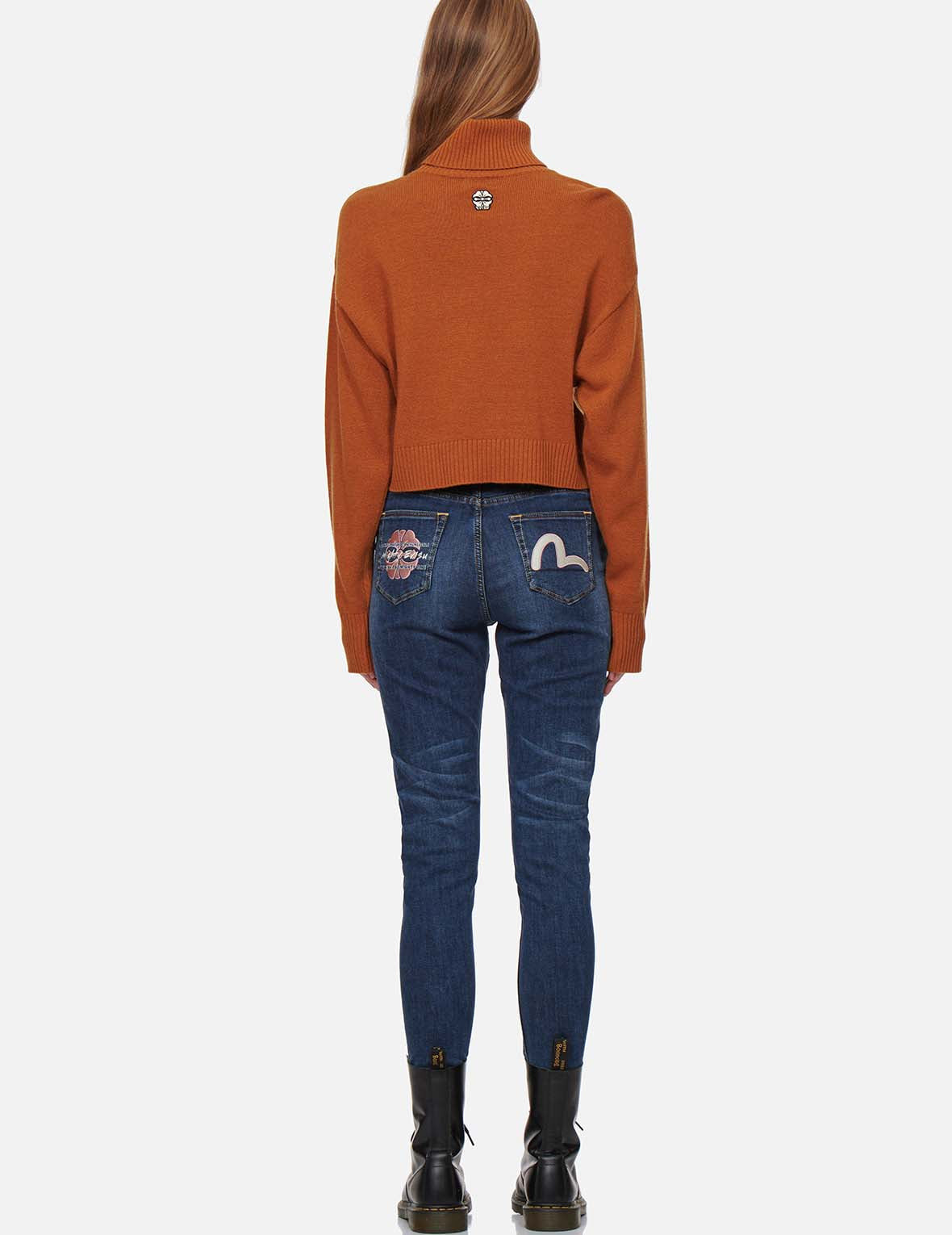 KAMON EMBROIDERY TURTLENECK KNITTED PULLOVER - 3