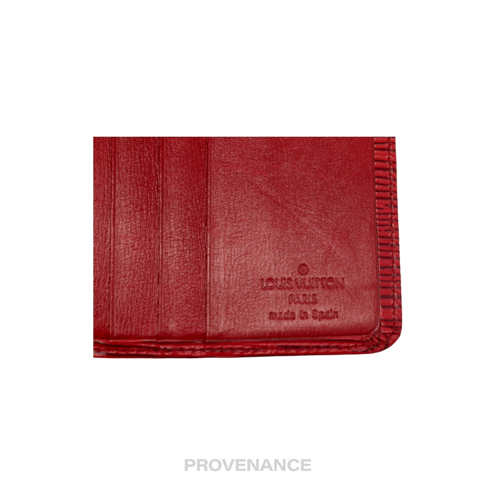 Louis Vuitton 6CC Bifold Wallet - Red Epi Leather - 8