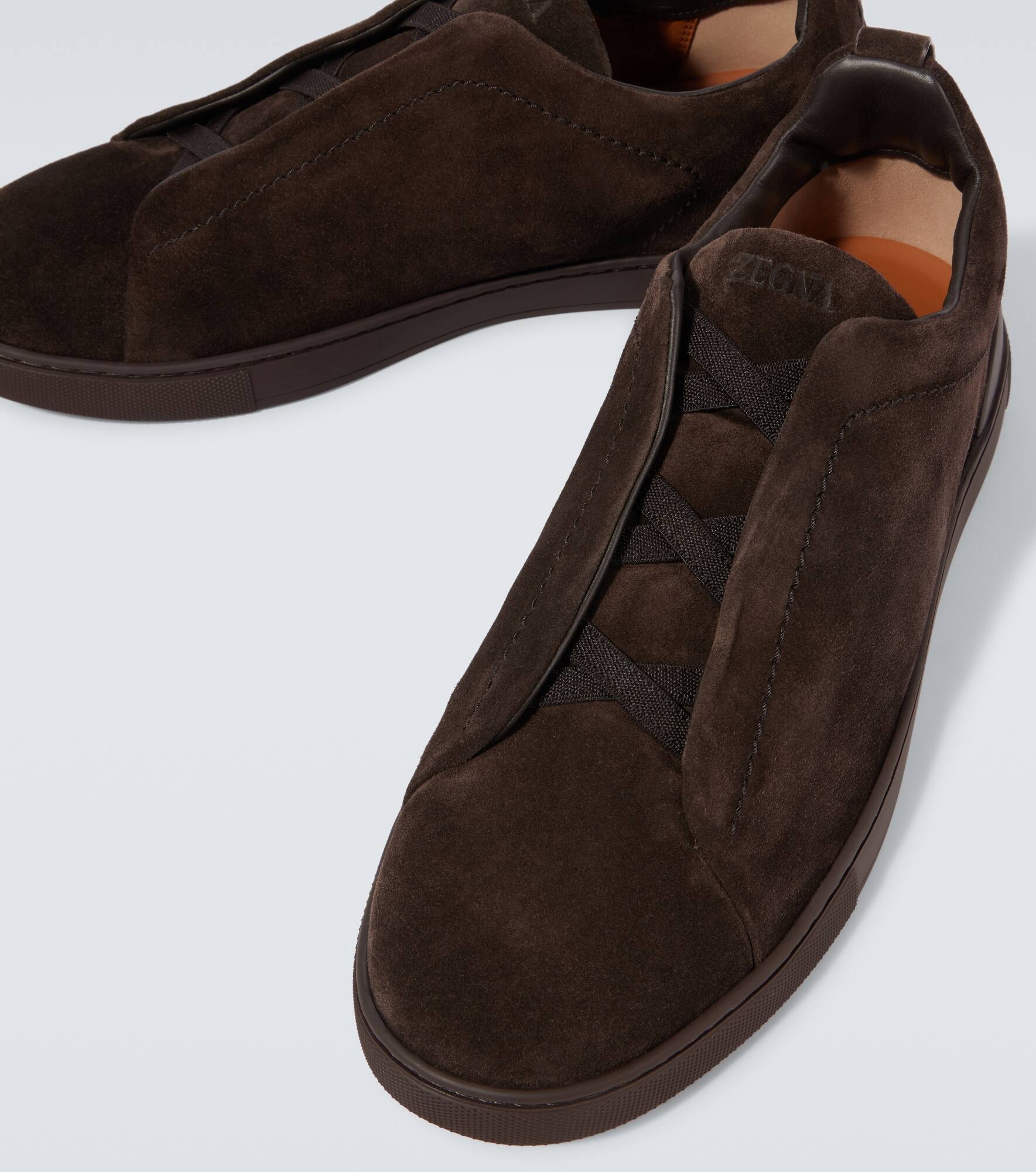Triple Stitch suede sneakers - 3