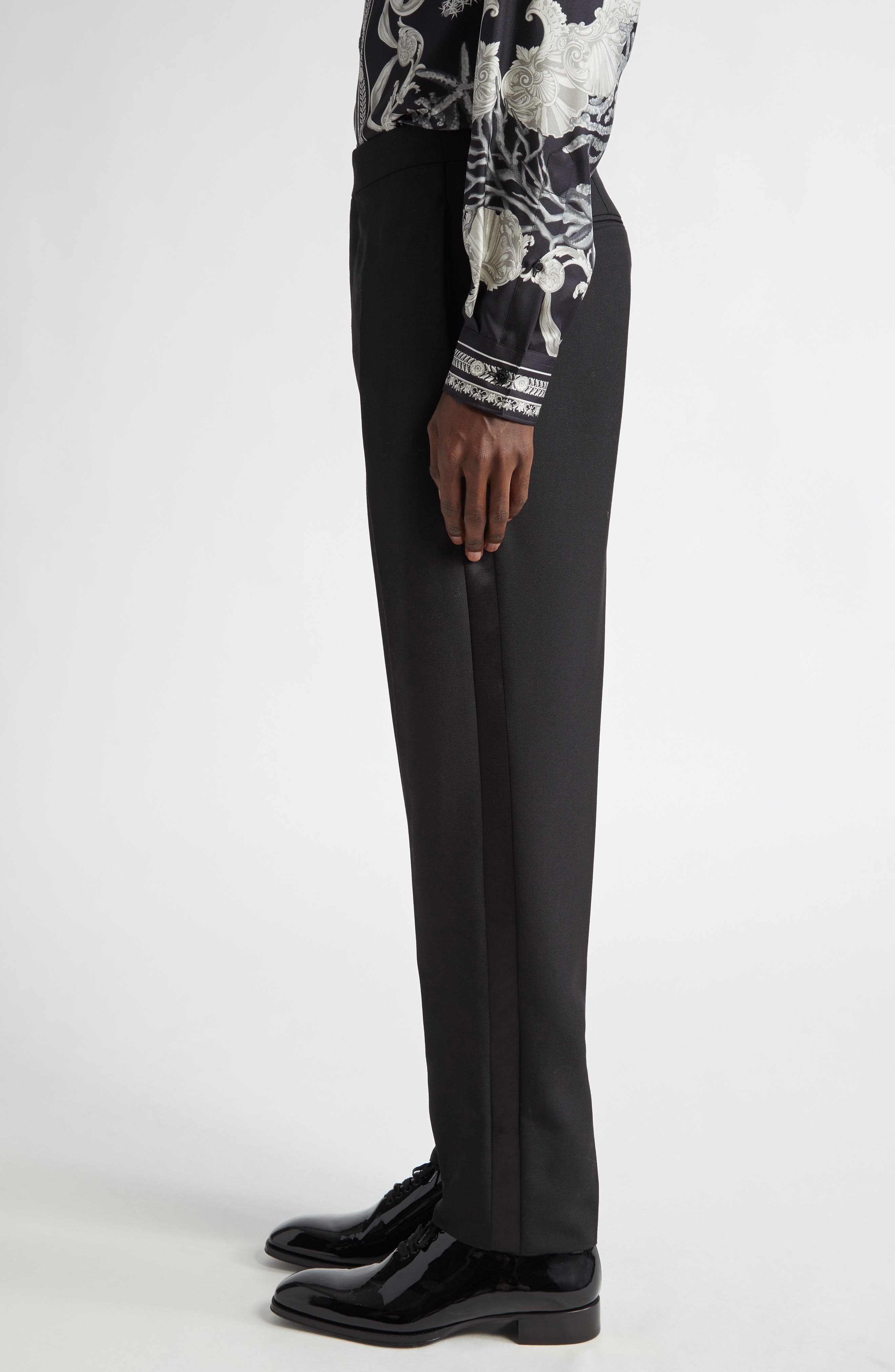 Pleated Wool & Mohair Dress Pants - 4