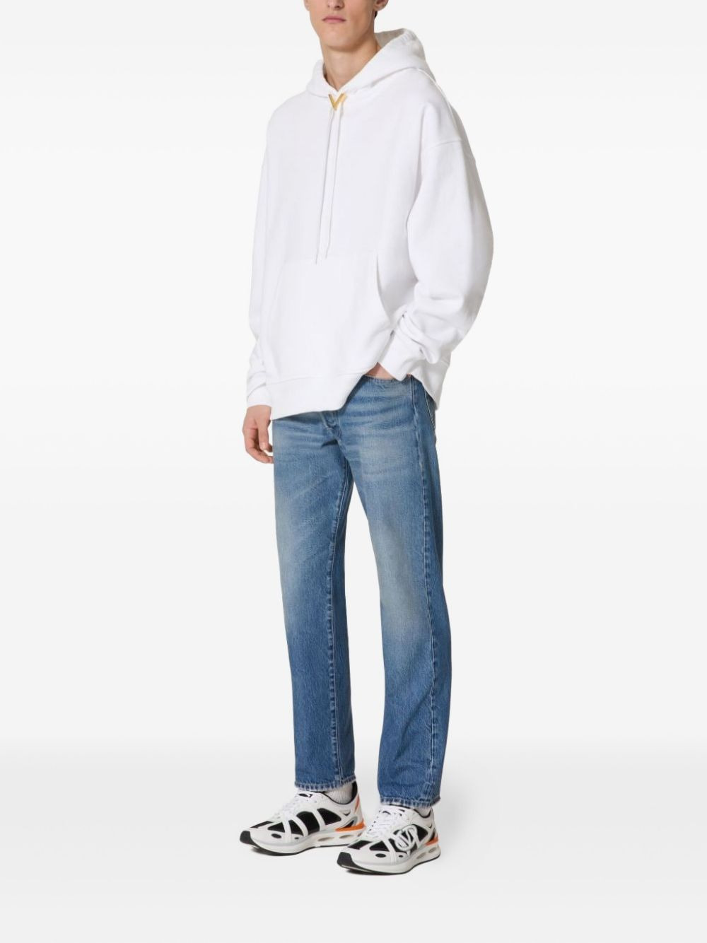 VLogo cotton hoodie - 2
