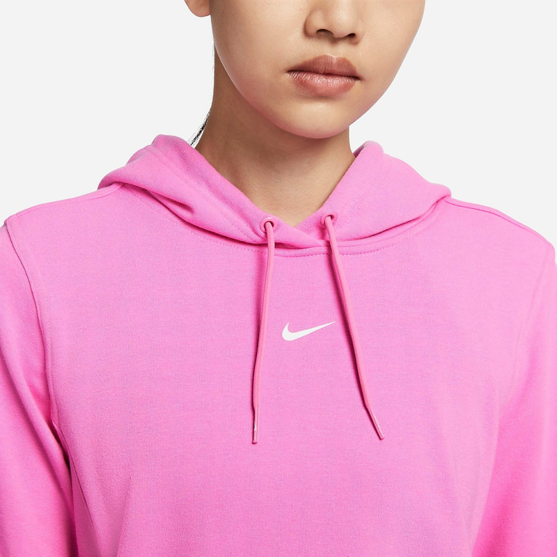 Nike (WMNS) Nike DRI-FIT ONE Quick-Drying French Terry Pullover Hoodie 'Pink' FB5144-675 outlook