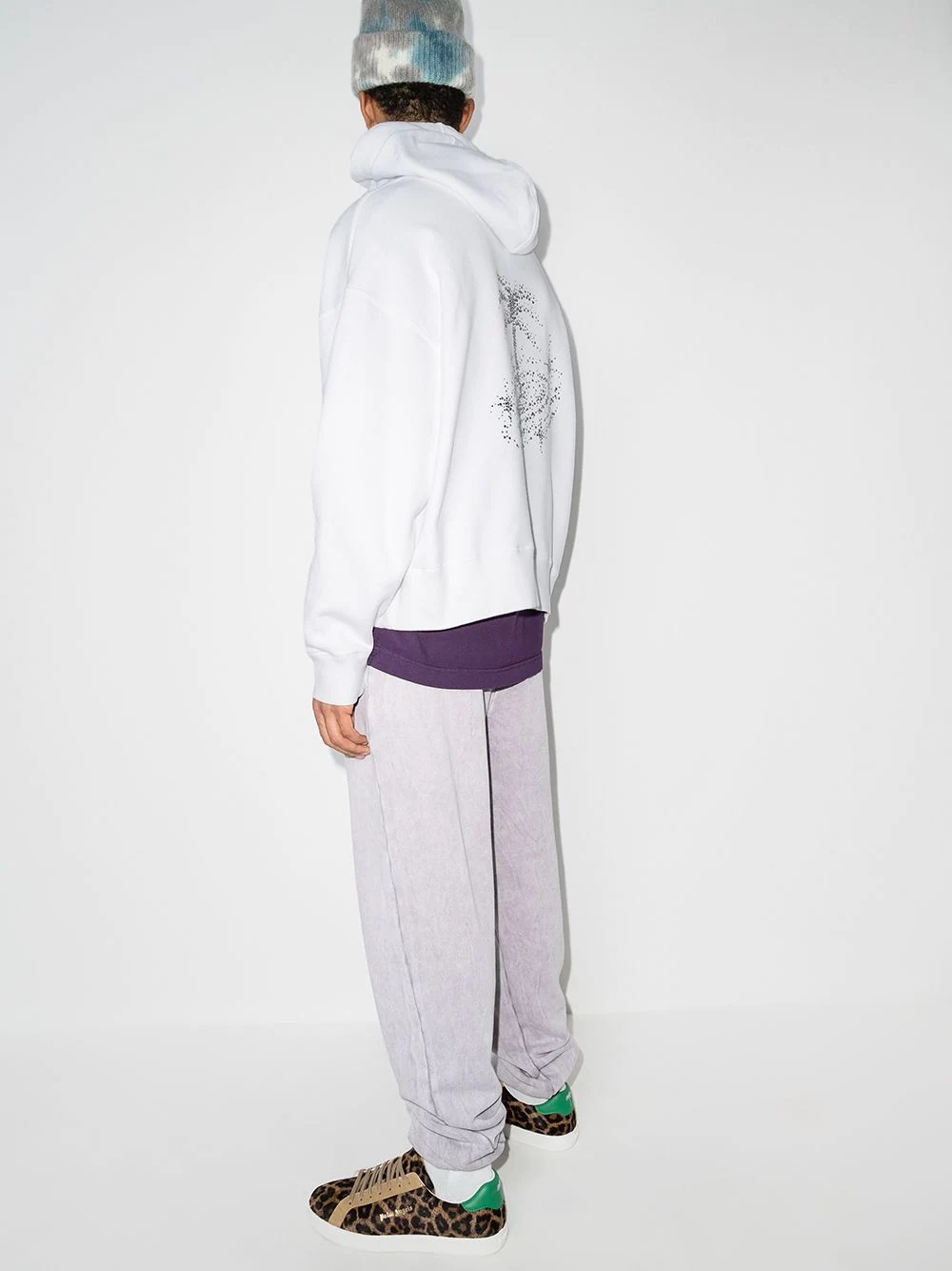 Galaxy crystal-embellished hoodie - 5