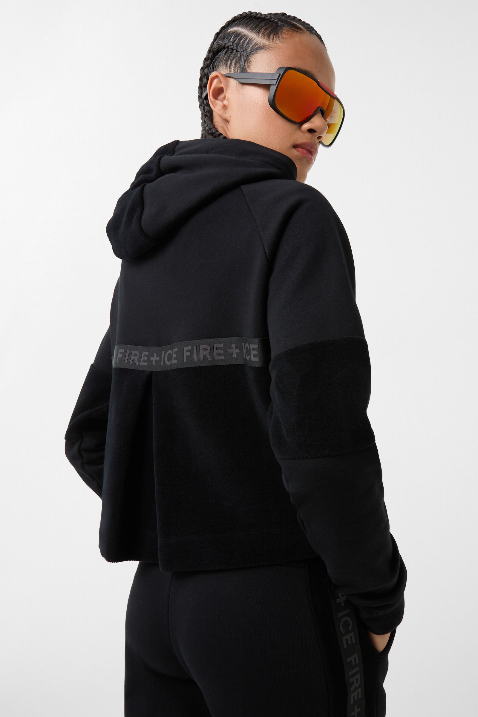 Jaden Sweatshirt jacket in Black - 3