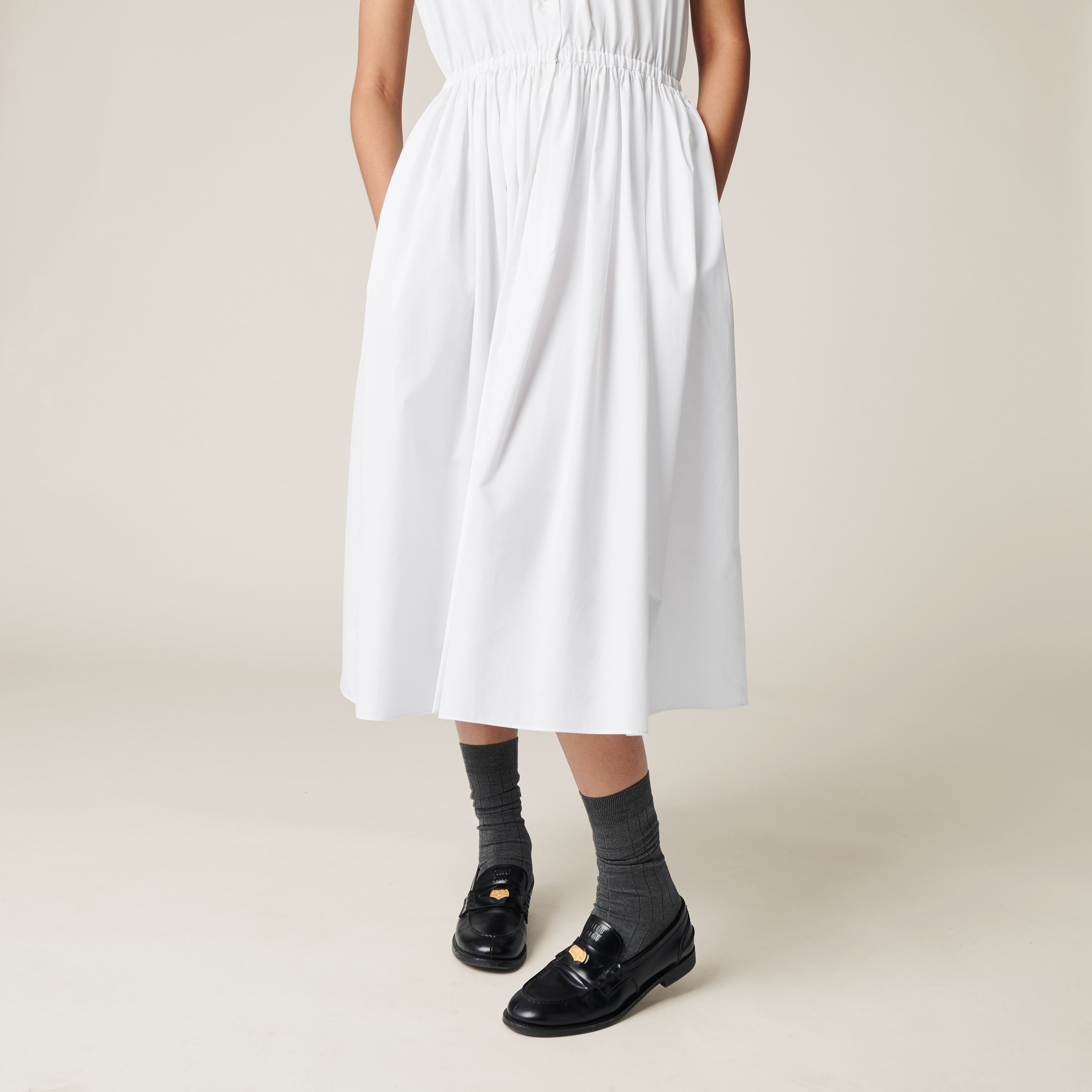 Poplin midi-dress - 5