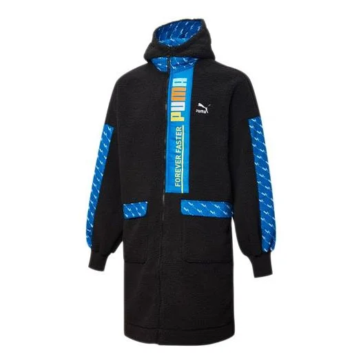 Puma Long Fleece Jacket 'Blue Black' 532171-01 - 1