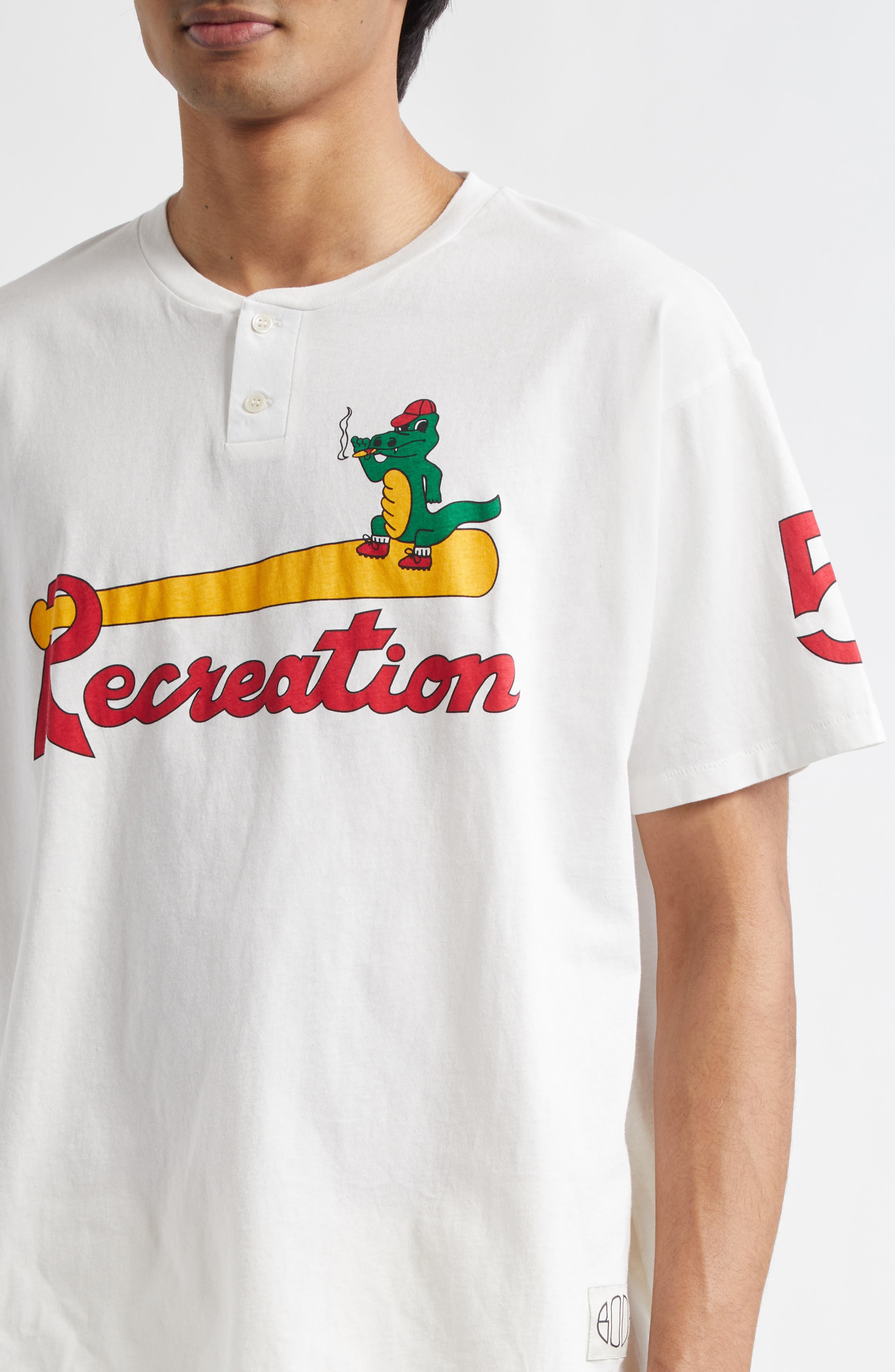 Bode Reptile Recreation Graphic T-Shirt in Cream at Nordstrom - 4