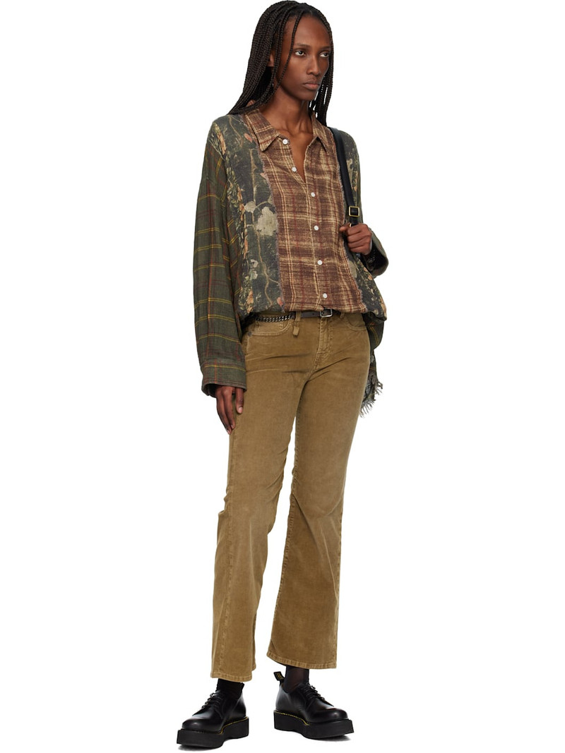 R13 Khaki Joan Kick Flare Jeans outlook