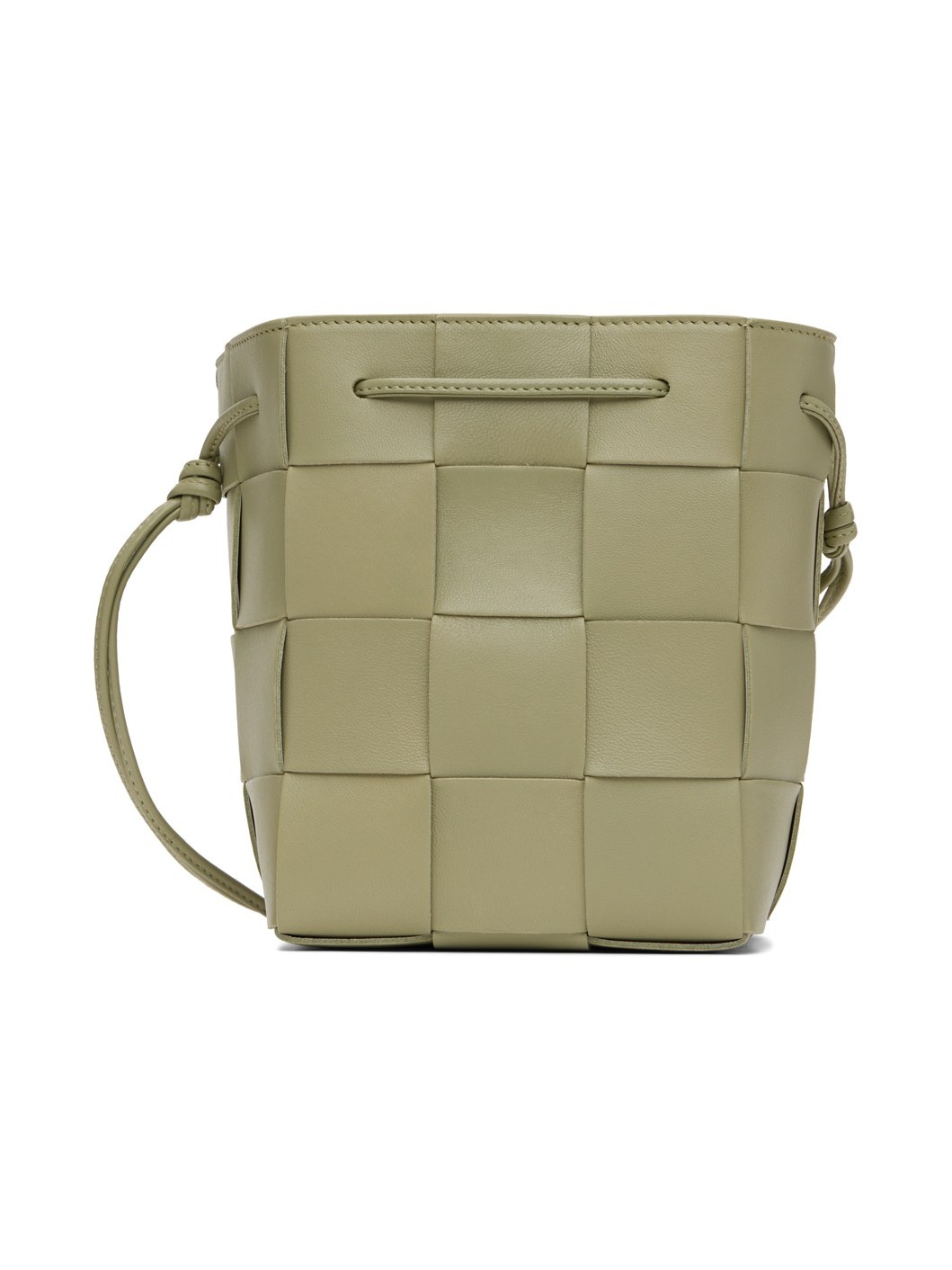 Green Small Cassette Cross-Body Bucket Bag - 1