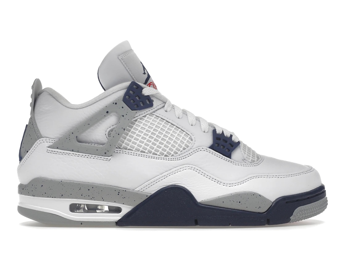 Jordan 4 Retro White Midnight Navy - 1