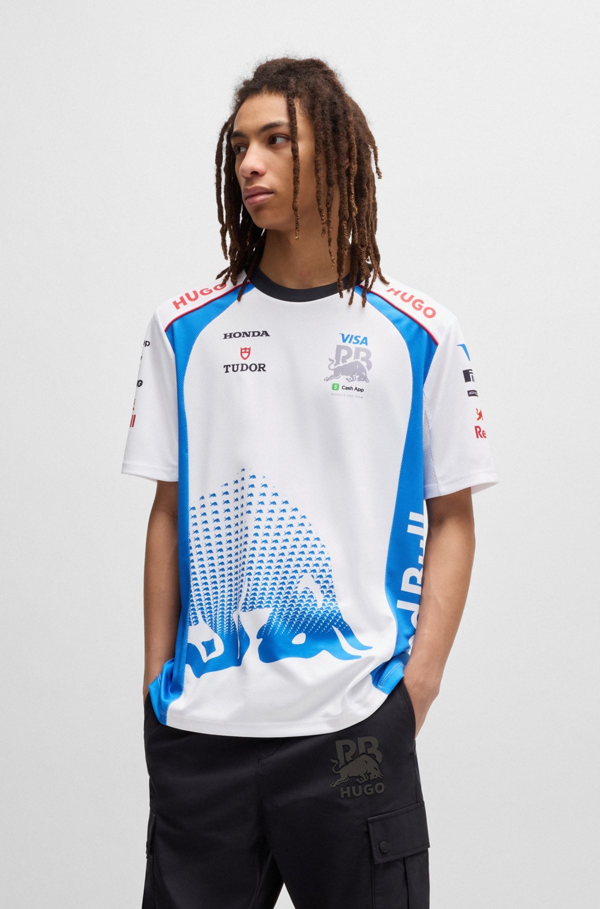 HUGO X VCARB FANWEAR T-SHIRT WITH DEGRADÉ BULL MOTIF - 2
