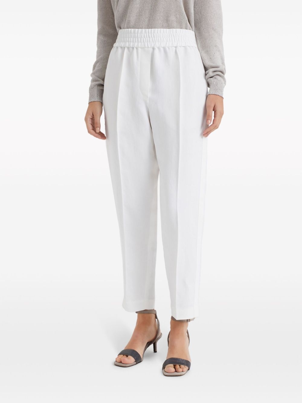 cropped tapered trousers - 3