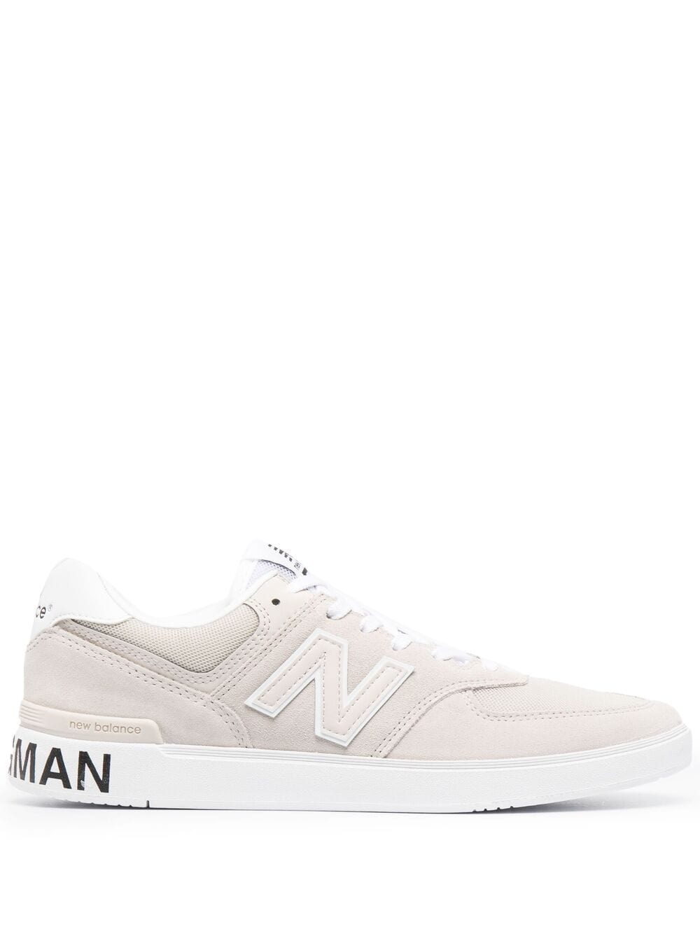 panelled low-top sneakers - 1