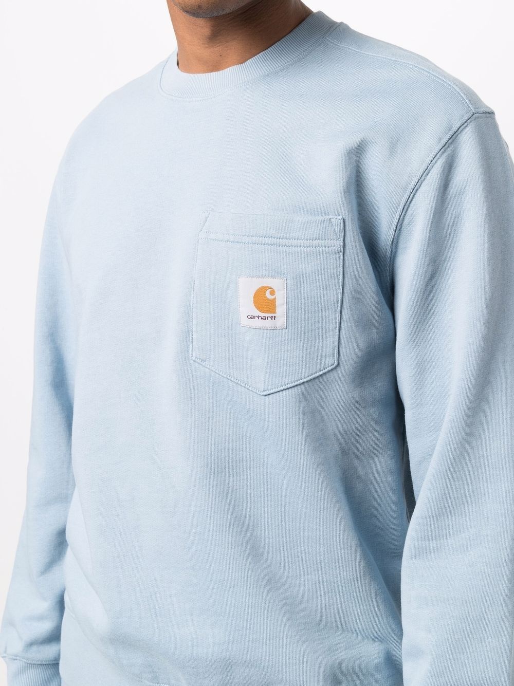 Pocket logo-patch sweatshirt - 5