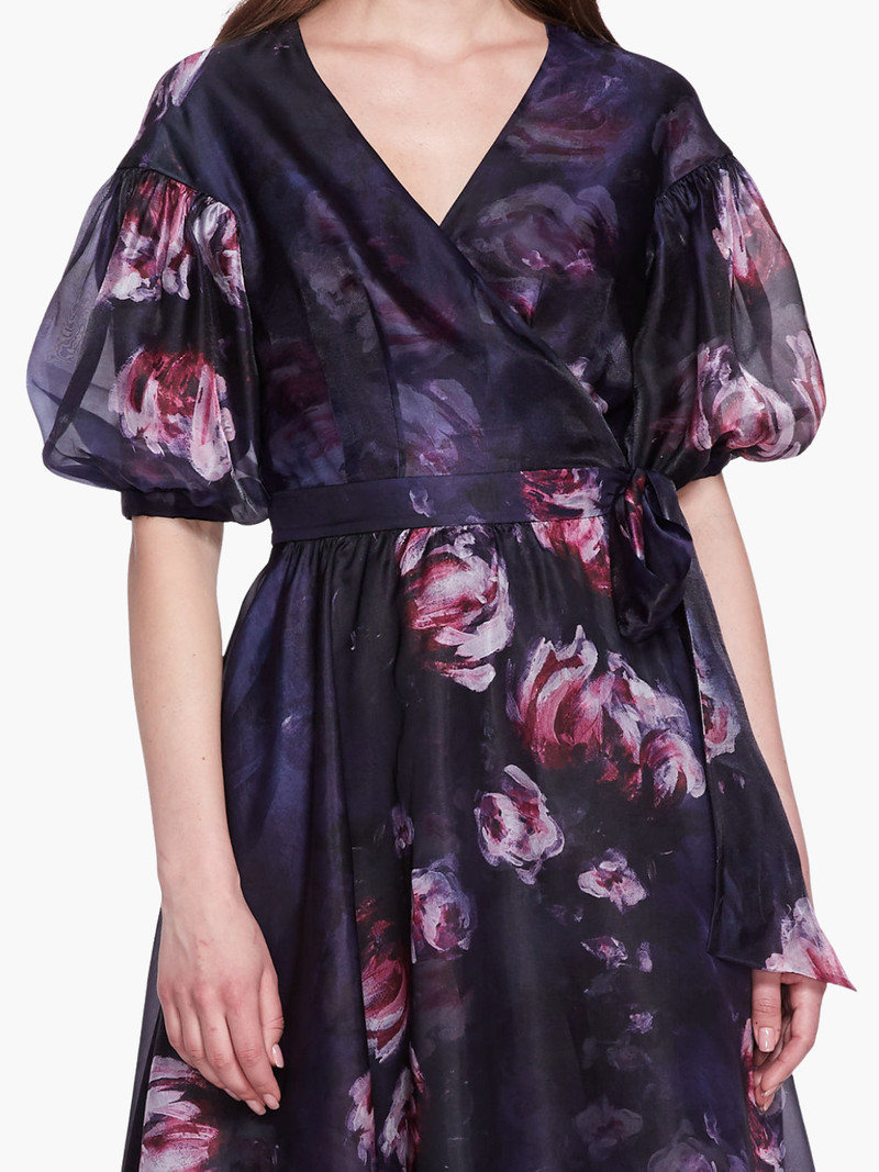 SOFT ORGANZA WRAP MINI DRESS 4