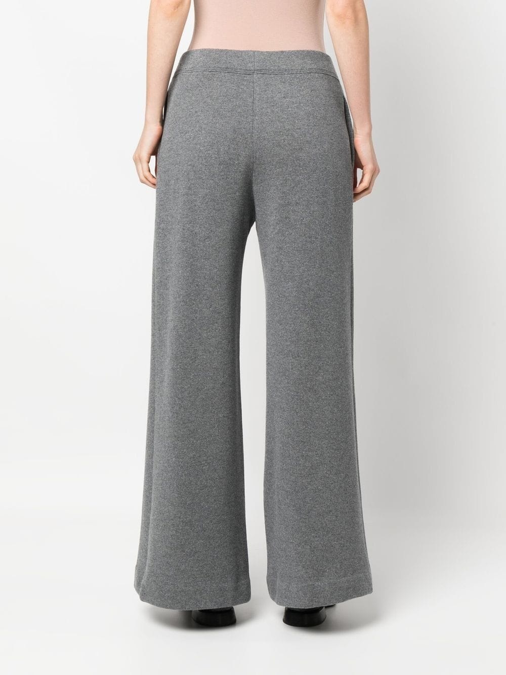 wide-leg wool trousers - 4