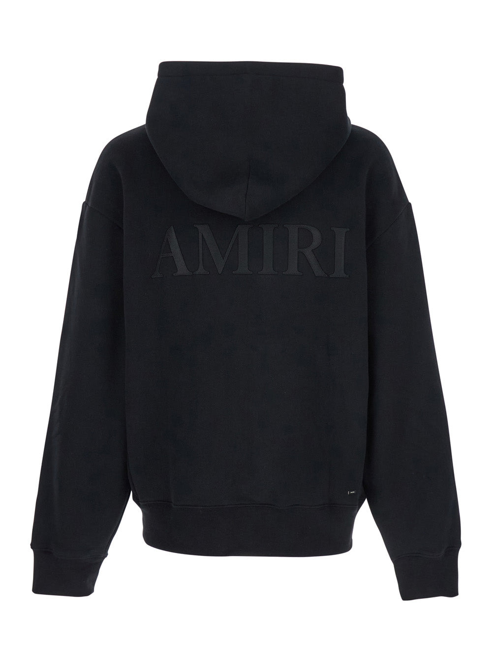 Amiri Men Black Hoodie With Fixed Hood And Logo Lettering On Front And Rear In Cotton Man - 2
