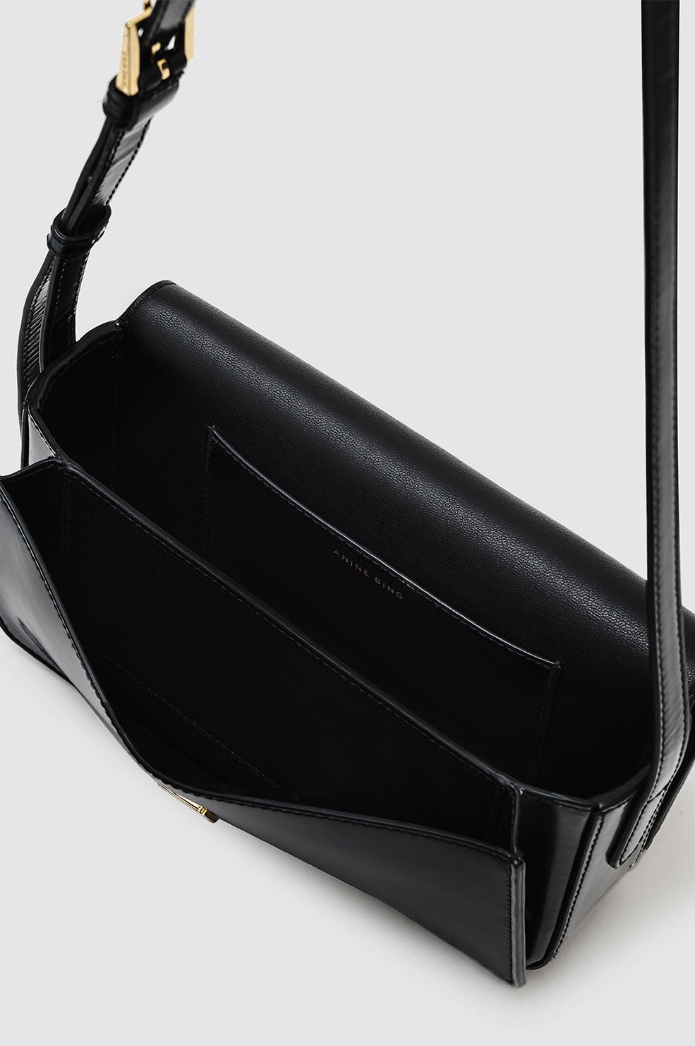 Elly Crossbody Bag - High-Shine Black - 3