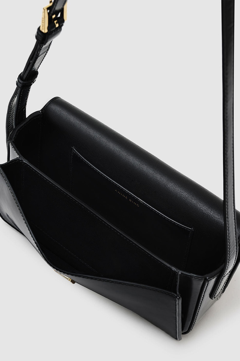Elly Crossbody Bag - High-Shine Black 4