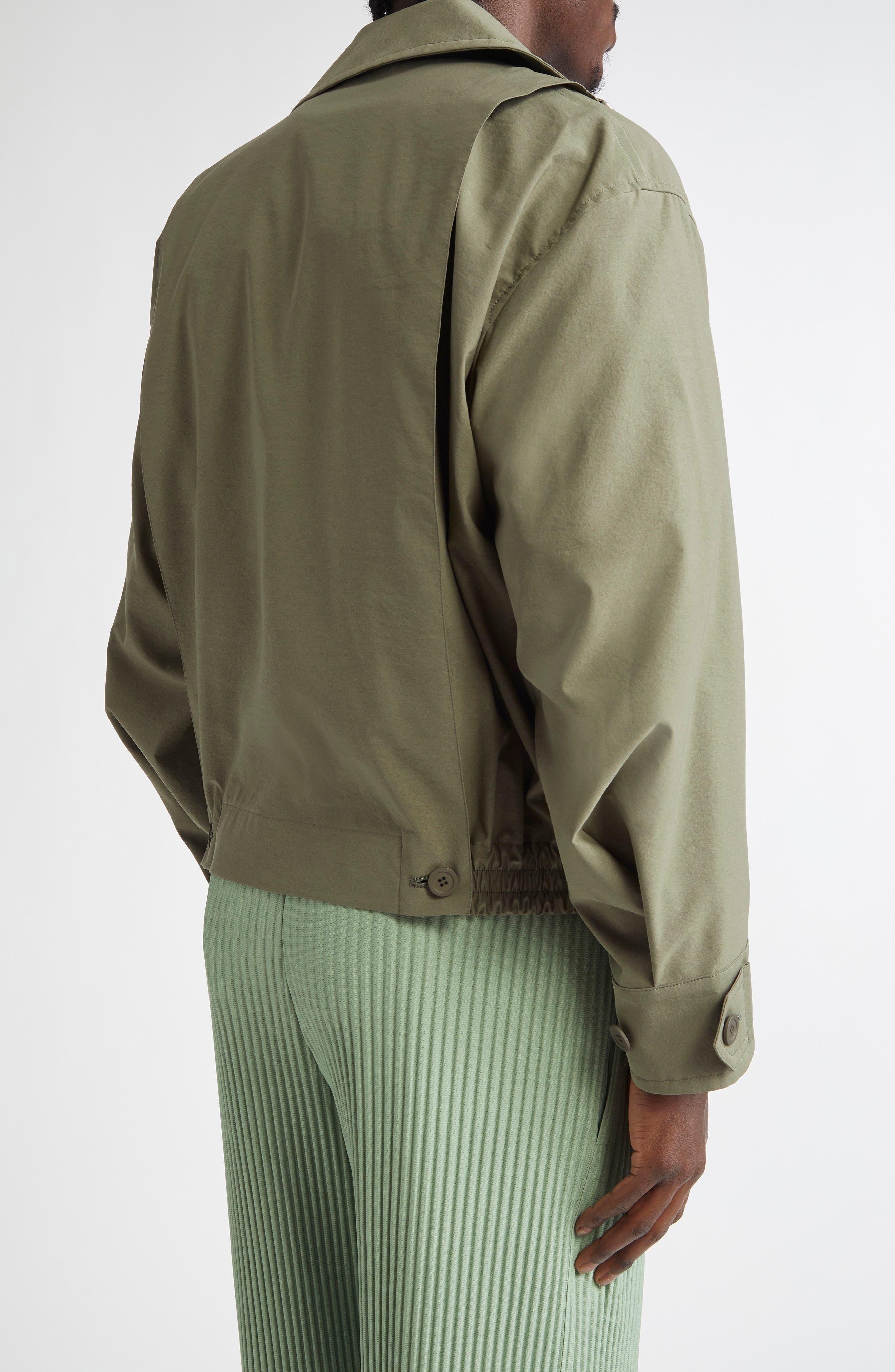 Homme Plissé Issey Miyake Parachute Jacket in Khaki at Nordstrom - 3