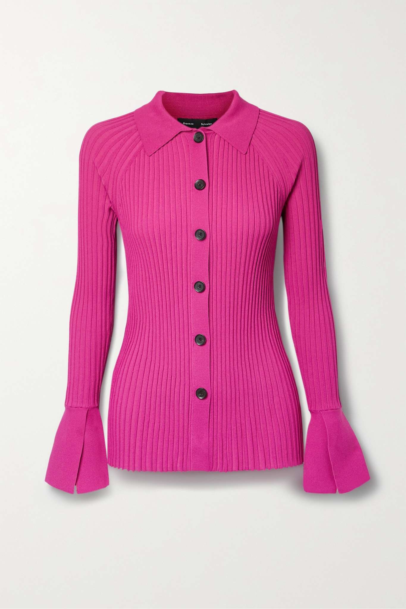 Ribbed-knit cardigan - 1