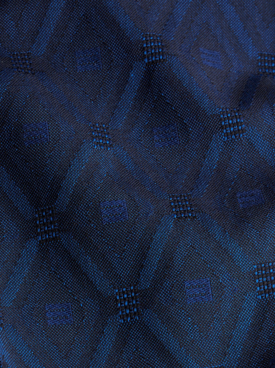 TAILORED VIRGIN WOOL JACQUARD TROUSERS - 3