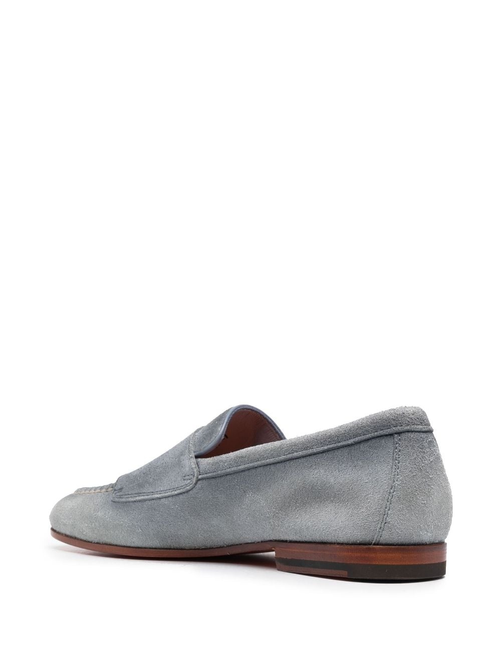 double-buckle suede monk shoes - 3