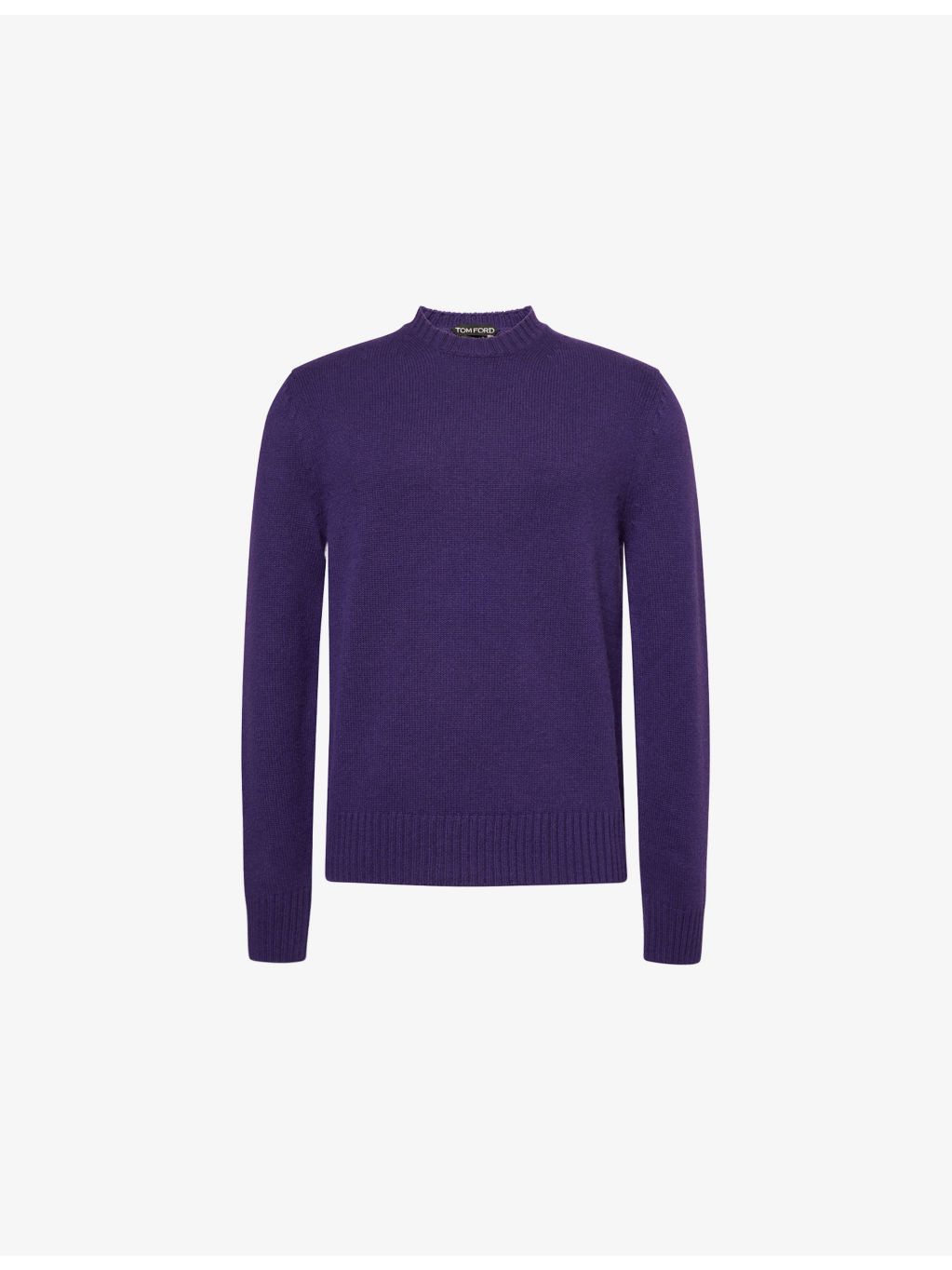 Crewneck Ribbed Cashmere-Knit Jumper - 1