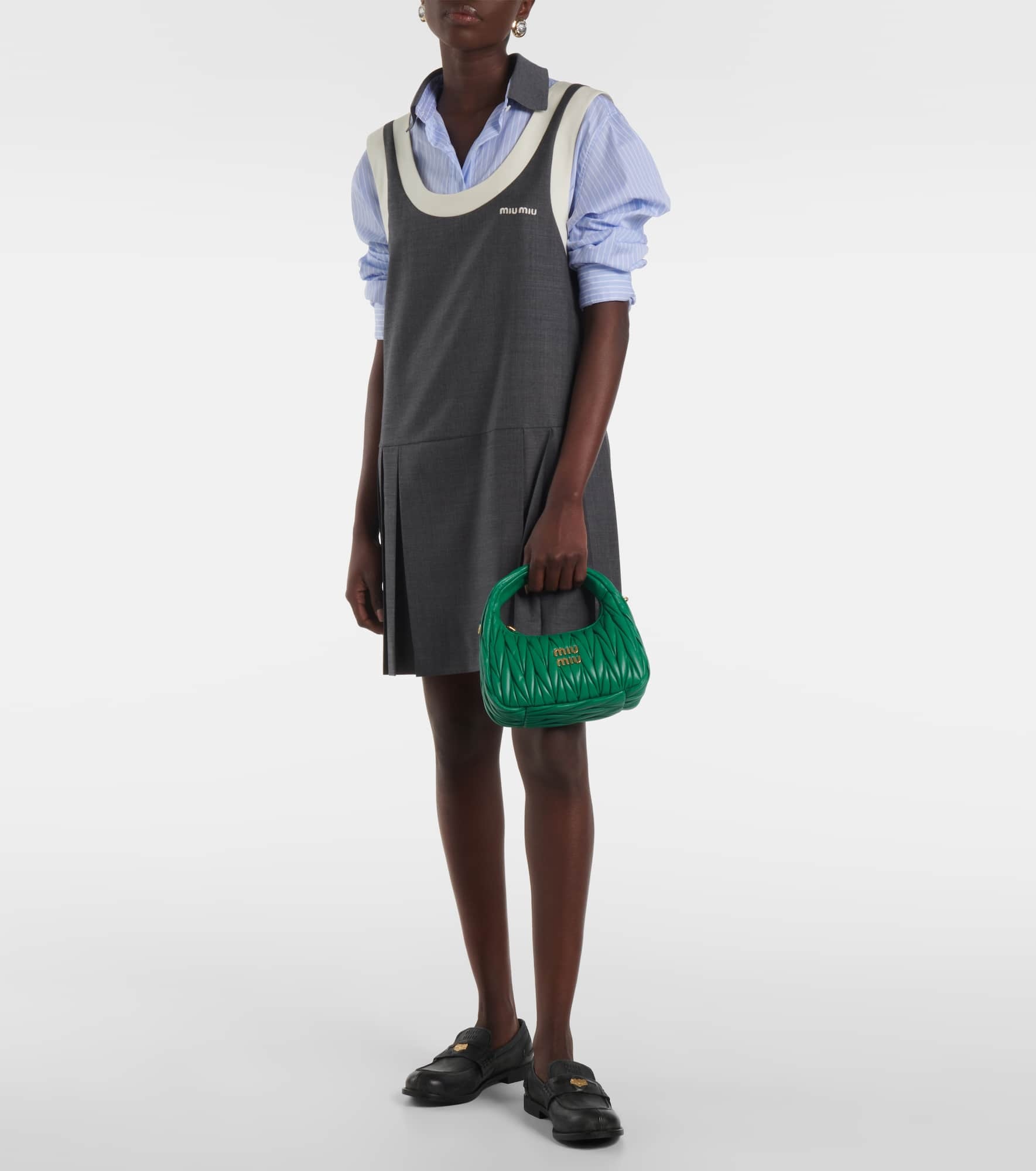 Miu Wander matelassé shoulder bag - 5