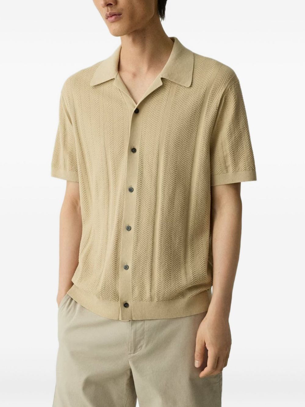 herringbone shirt - 4