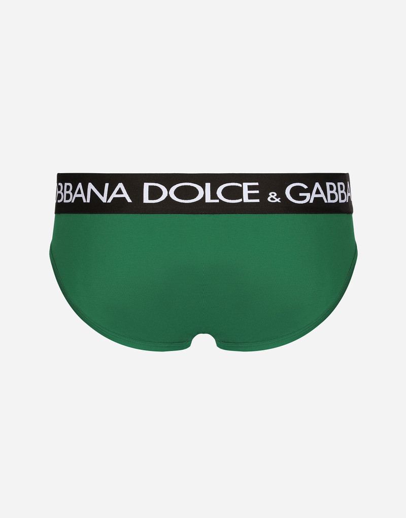 Dolce & Gabbana Mid-rise briefs in two-way stretch cotton jersey outlook