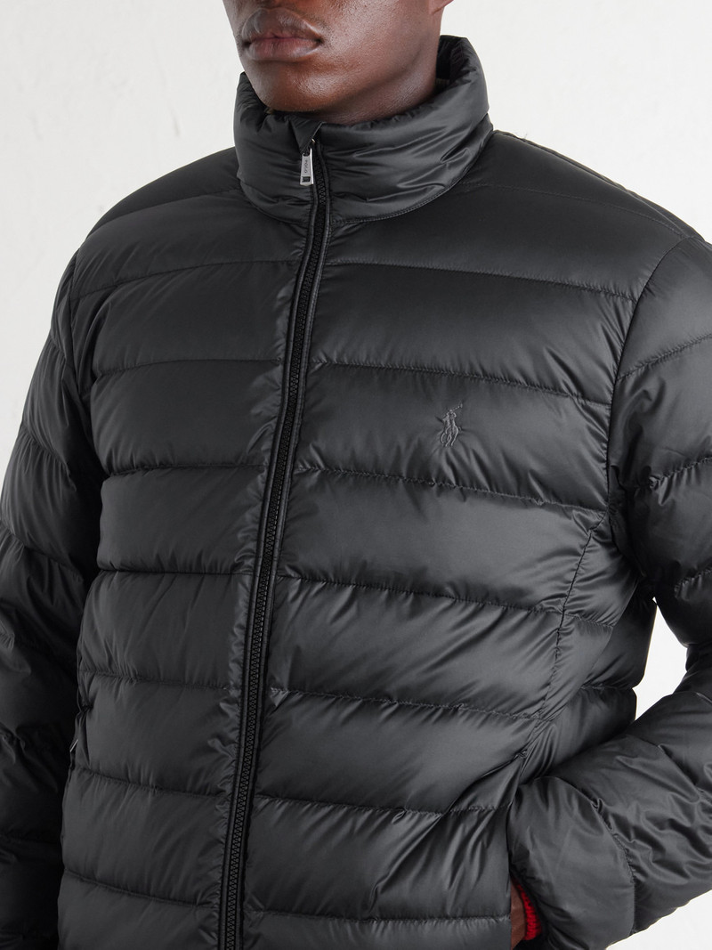 Logo-Embroidered Quilted Shell Jacket 5