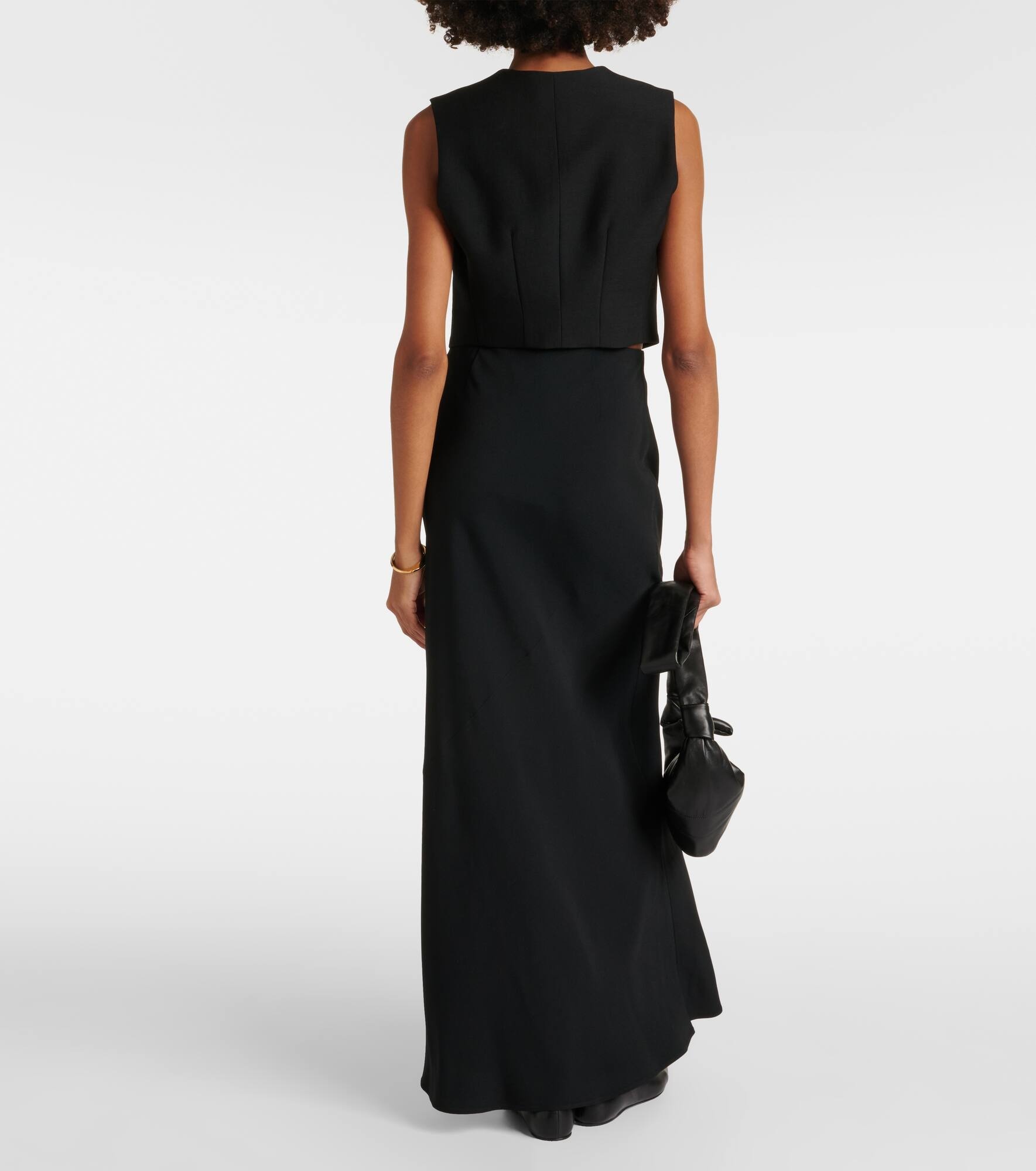 Crêpe maxi skirt - 3