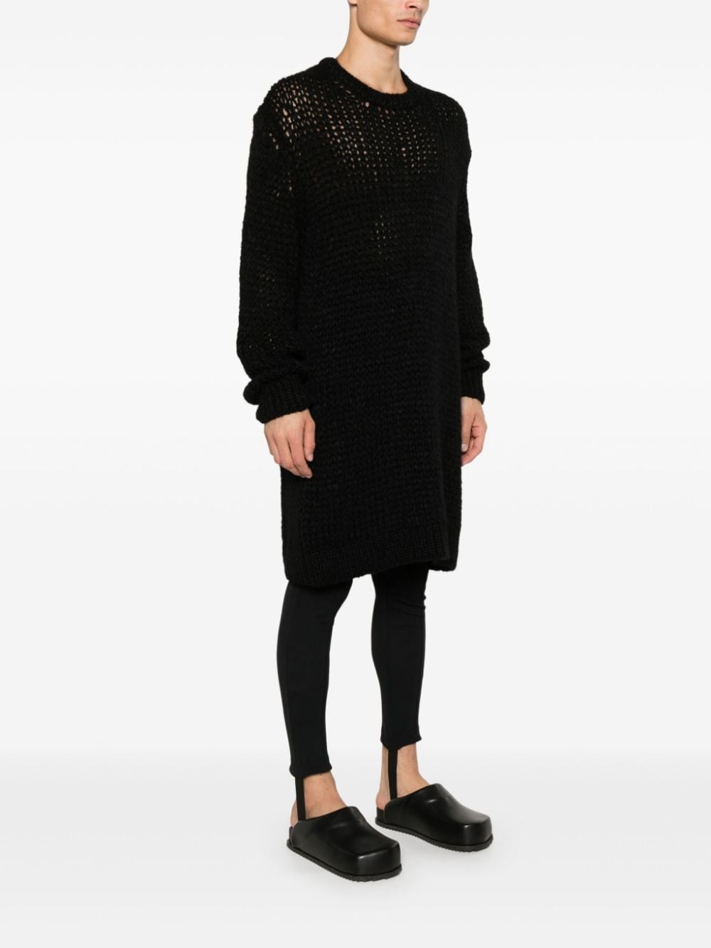 open-knit sweater - 3