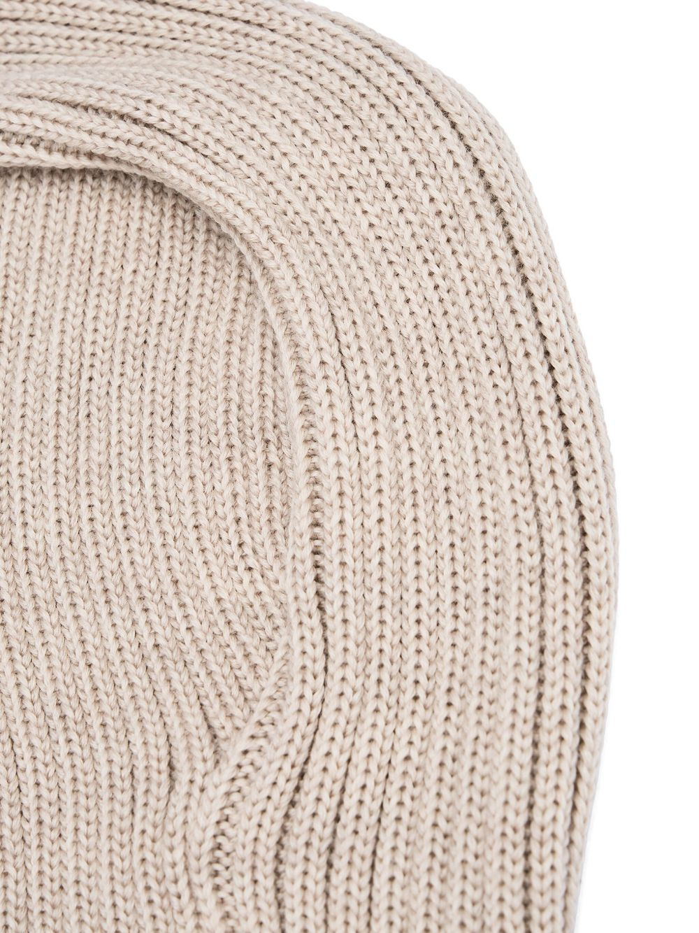 embroidered-butterfly rib-knit balaclava - 5