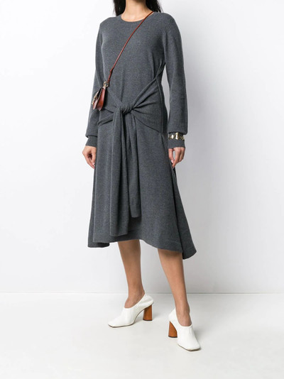 JW Anderson tie front merino knitted dress outlook