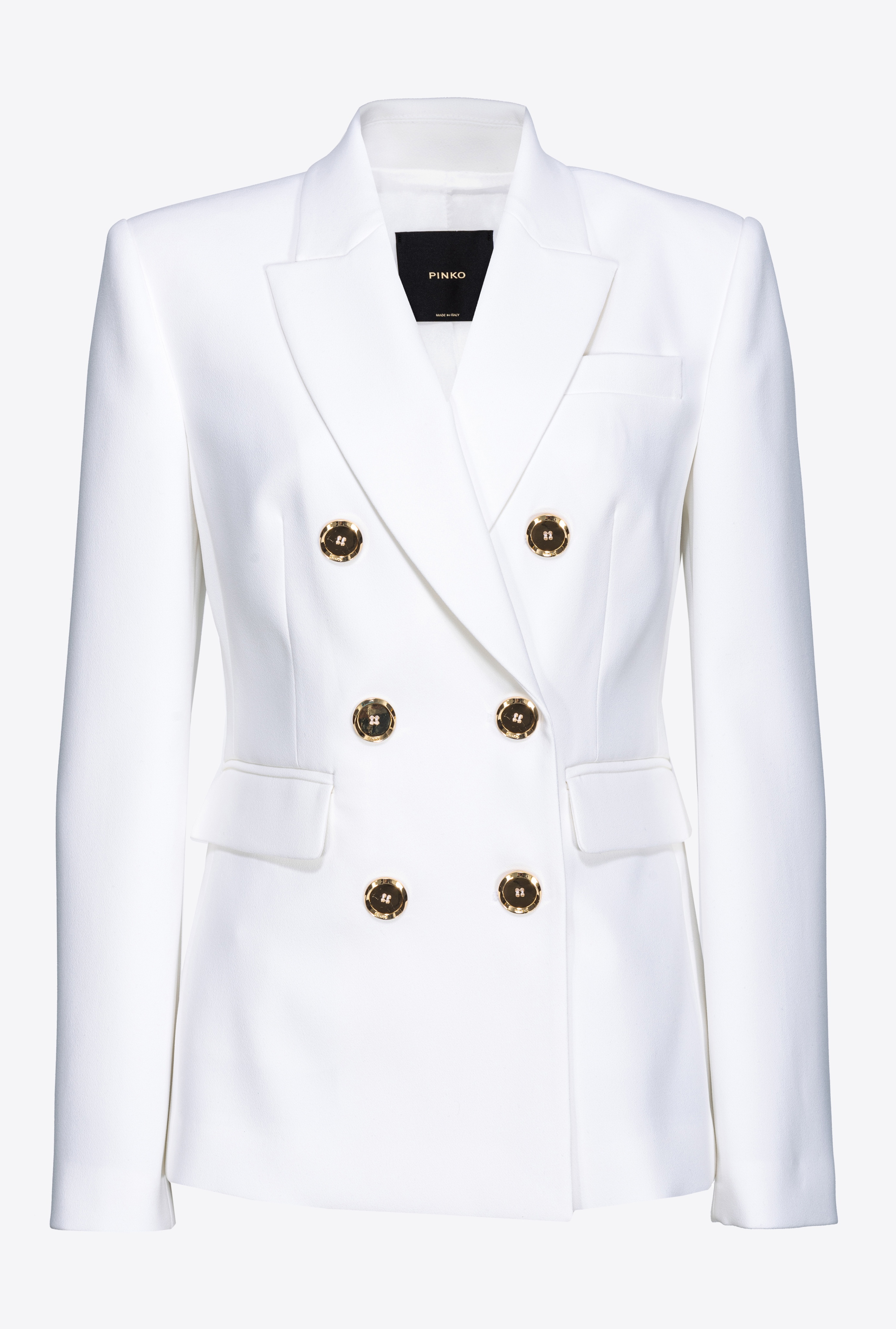 DOUBLE-BREASTED BLAZER WITH METAL BUTTONS - 1