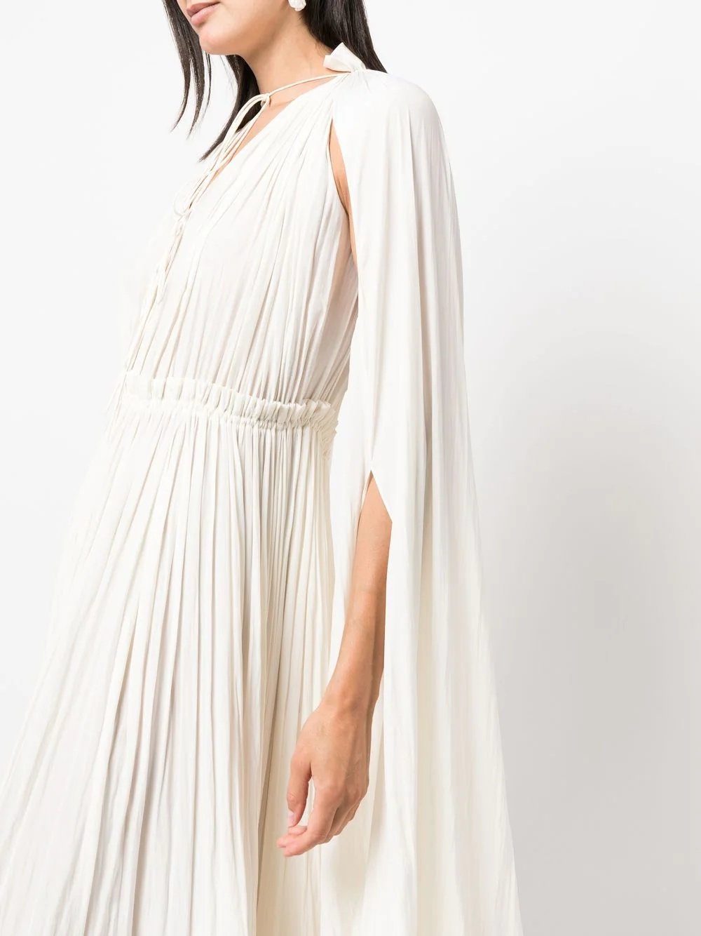 cape-design midi-dress - 5