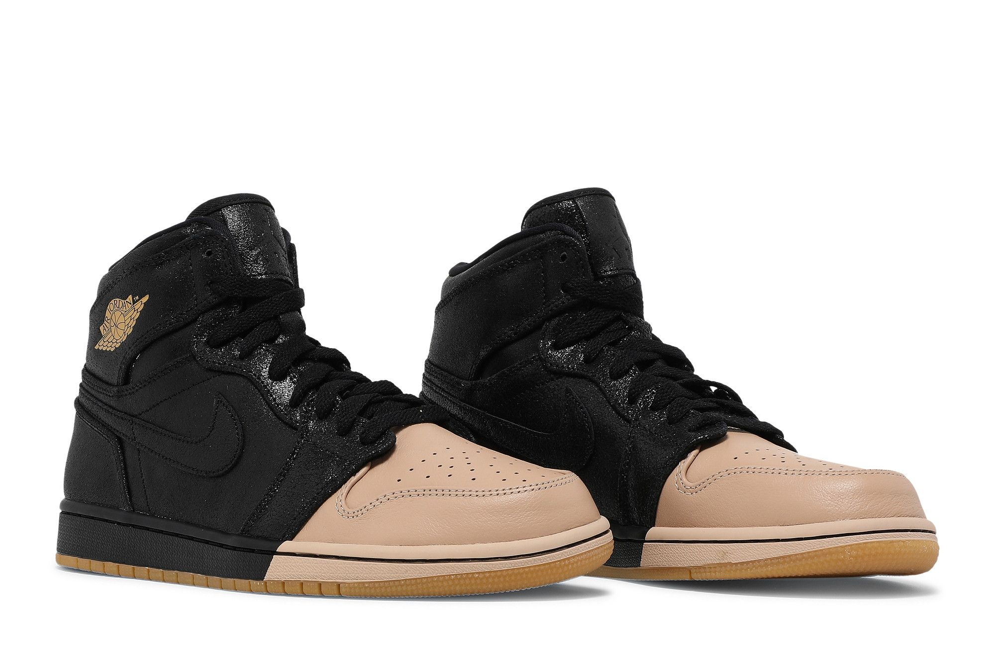 Wmns Air Jordan 1 Retro High Premium 'Dipped Toe - Black' - 8