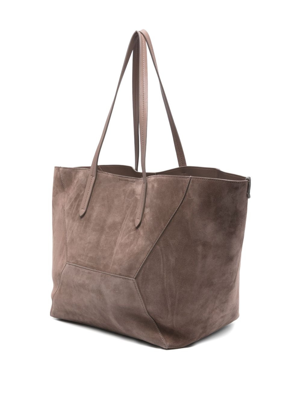 suede tote bag - 3