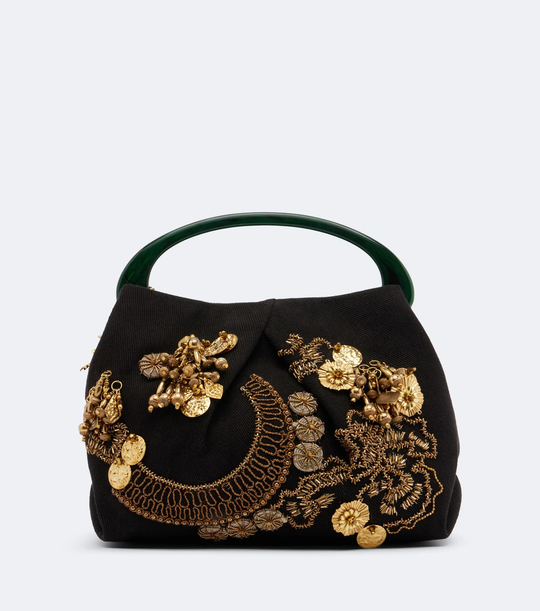 Small embellished top-handle bag - 1