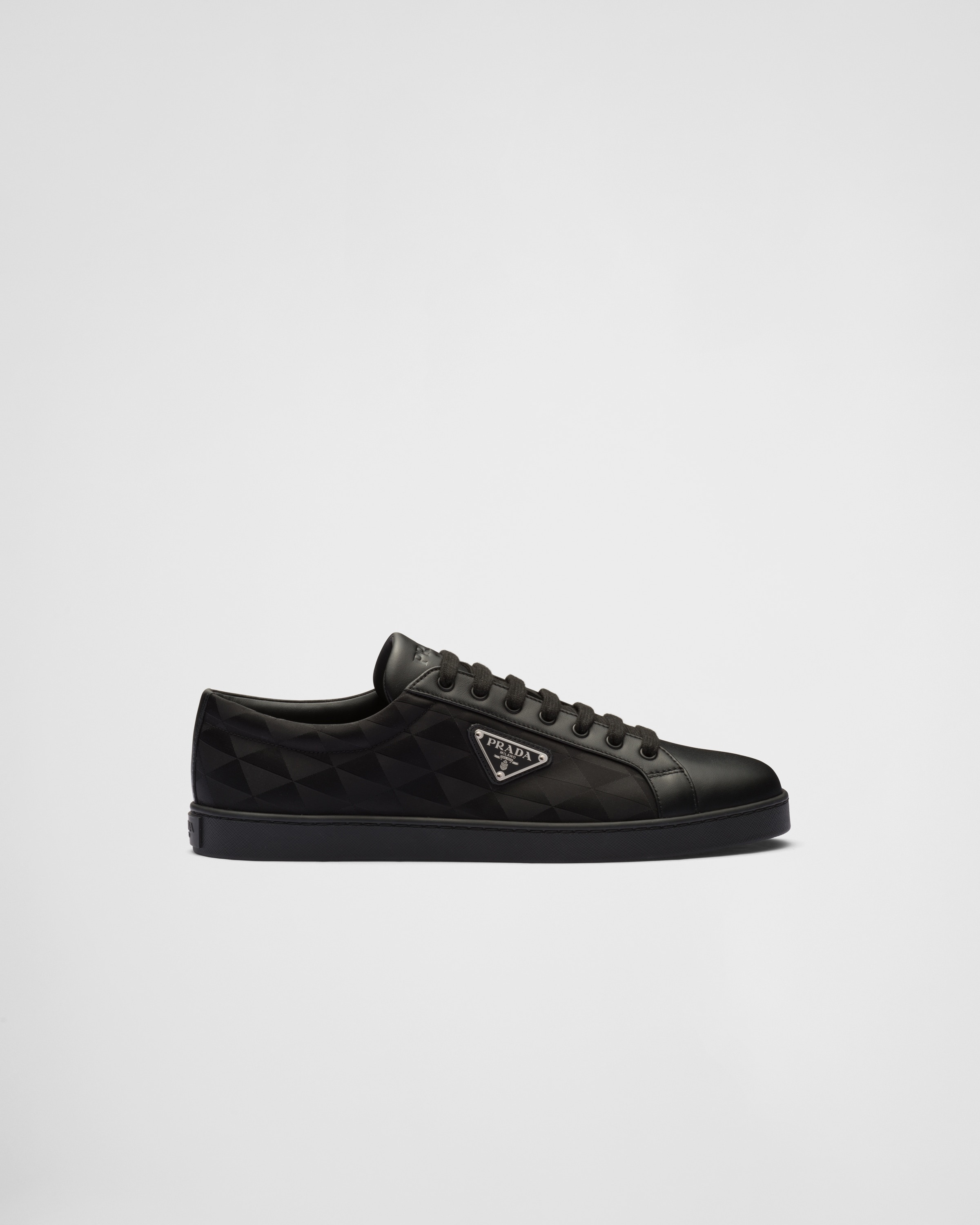 Leather and Re-Nylon sneakers - 2