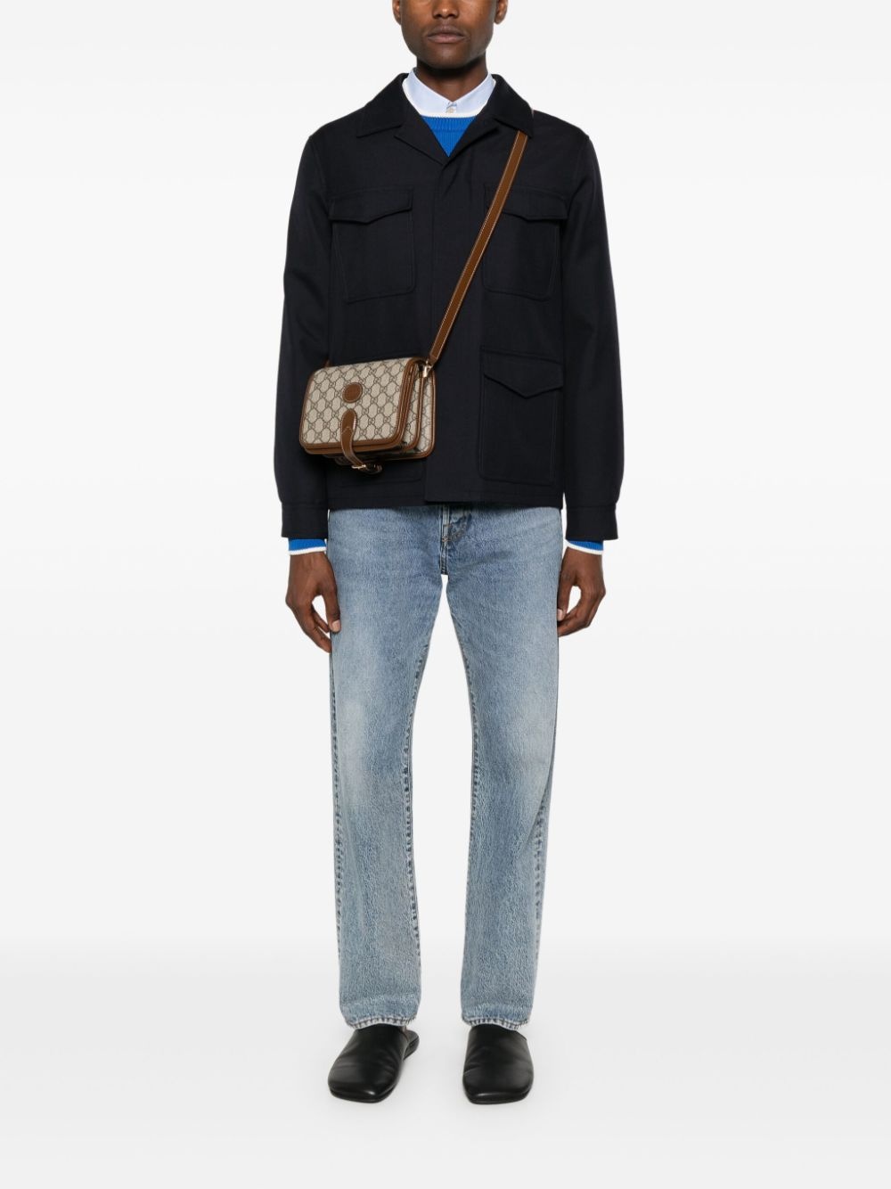GG-canvas messenger bag - 2