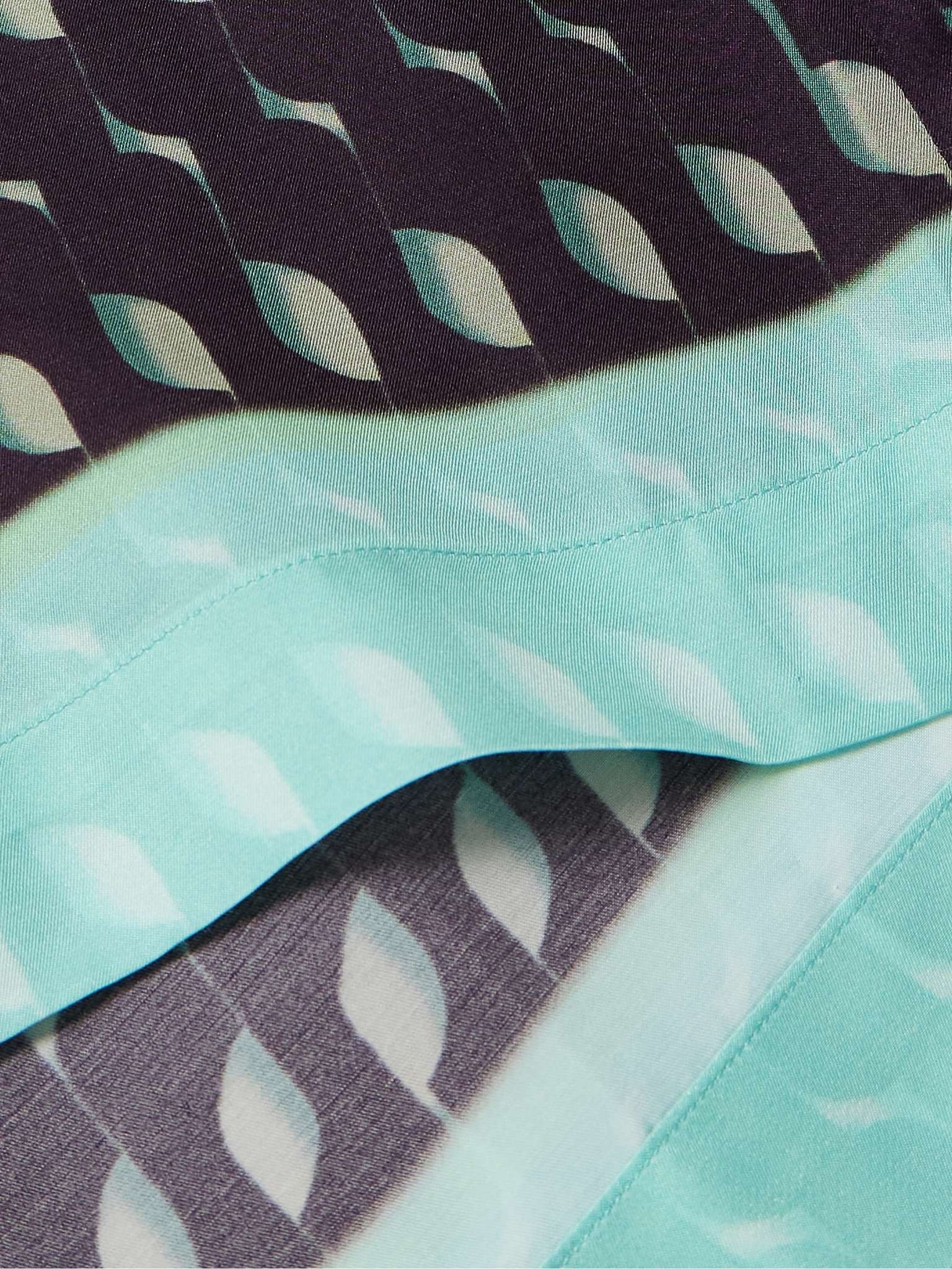 Printed Satin Shirt - 4