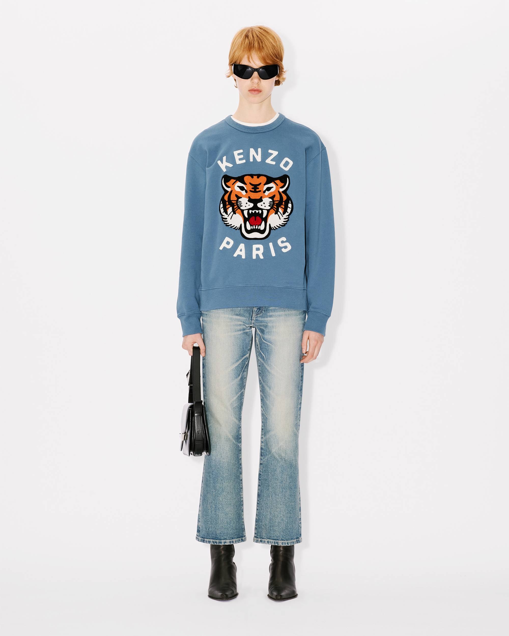 'Lucky Tiger' genderless embroidered sweatshirt - 5