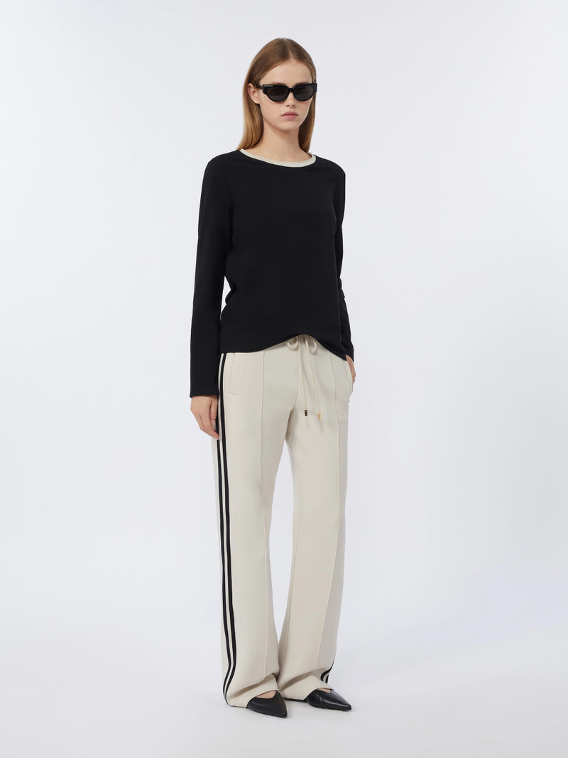 'S Max Mara DIVINA Basic jersey T-shirt - BLACK outlook