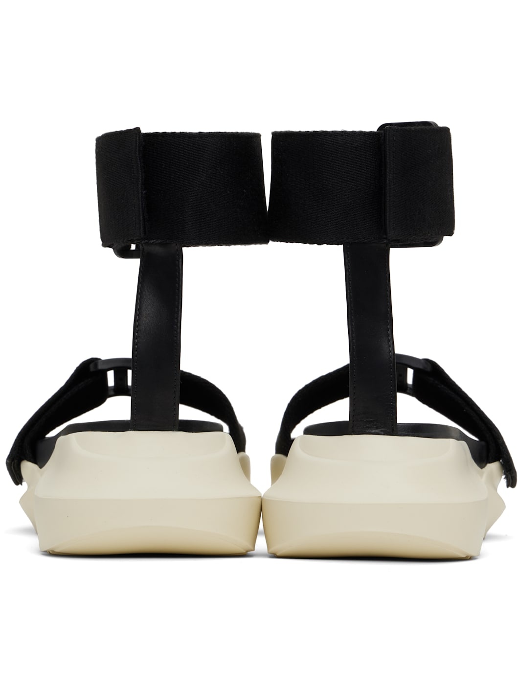 Black Hollywood Strap Spartan Geth Slide Sandals - 2