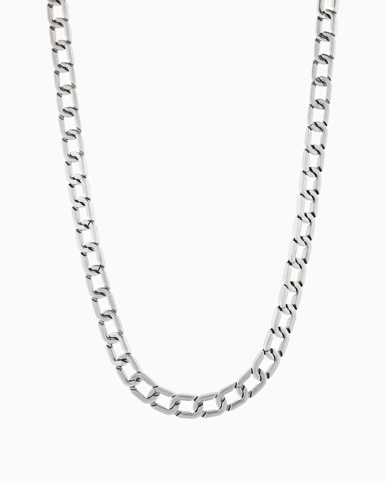 TWO-TONE STAINLESS STEEL CHAIN NECKLACE - 1