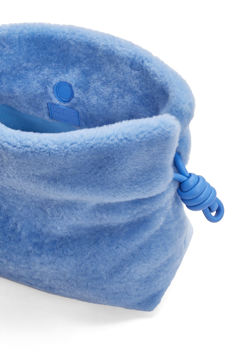 Flamenco clutch in shearling 6