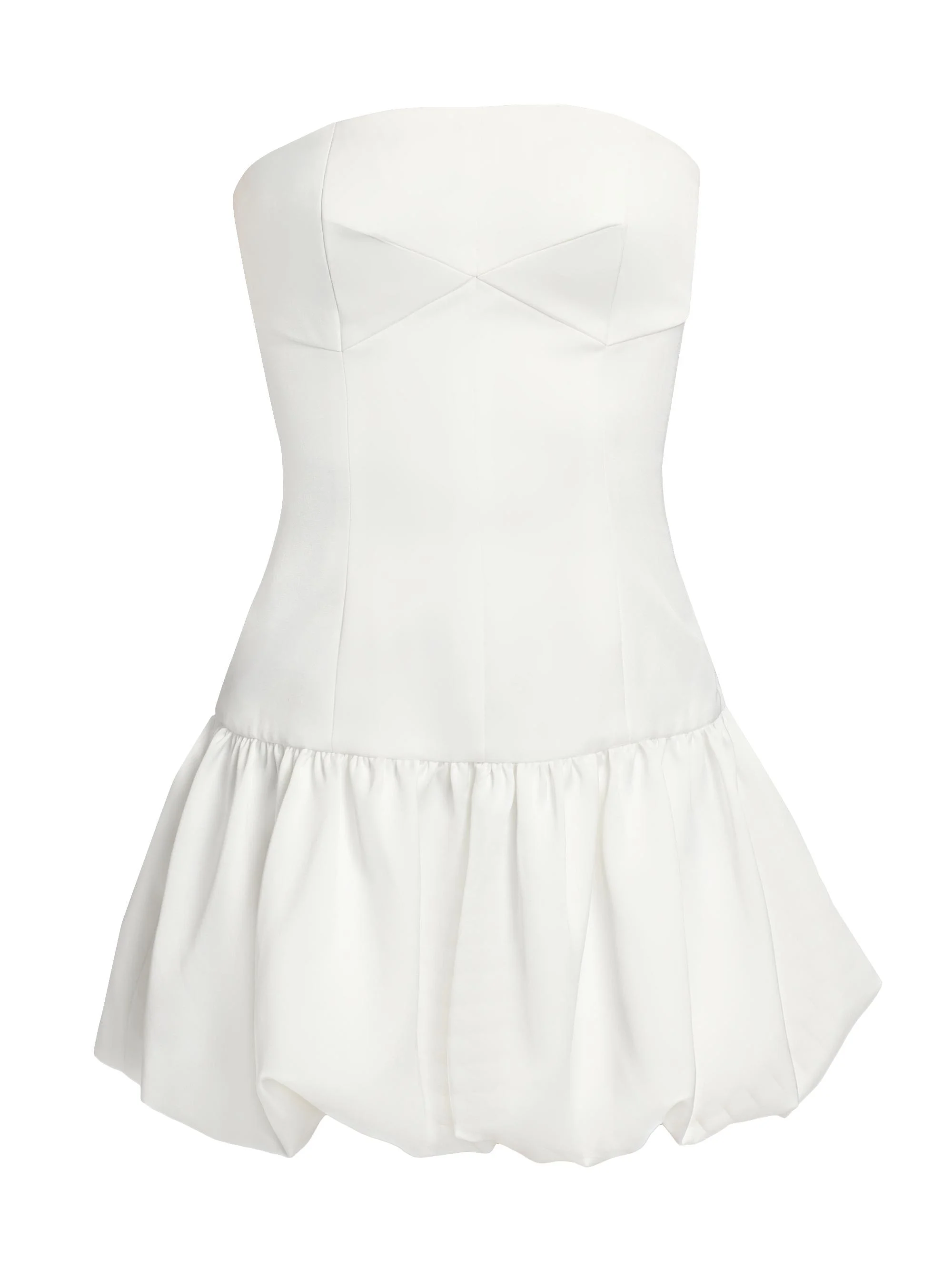 Women's Kris Strapless Balloon Minidress - Ivory - 1